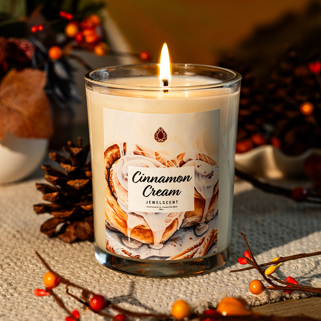 JewelScent - Cinnamon Cream 18oz Home Jewelry Candle