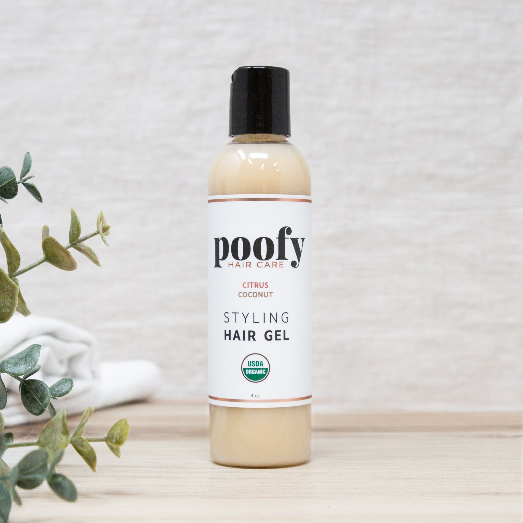 Poofy Organics - Citrus Coconut Styling Hair Gel Organic