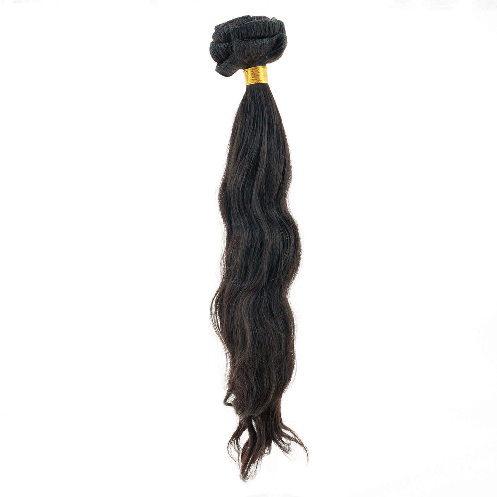 Private Label - Indian Curly Natural Black Clip-in 100% Human Hair Extensions