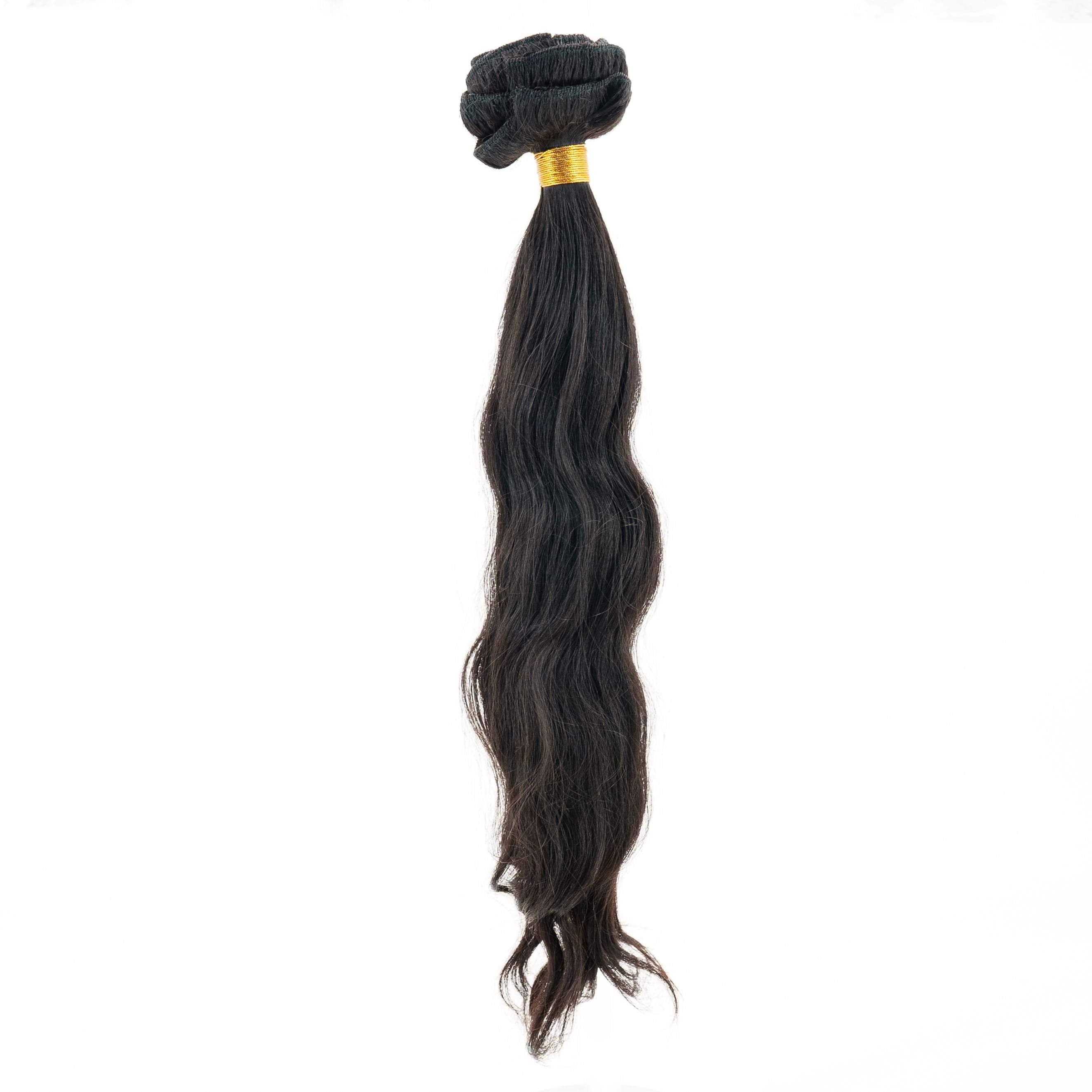 Private Label - Indian Curly Natural Black Clip-in 100% Human Hair Extensions