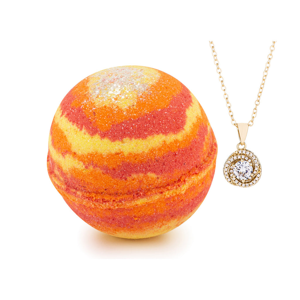 JewelScent - Cozy Cashmere 10oz Necklace Bath Bomb