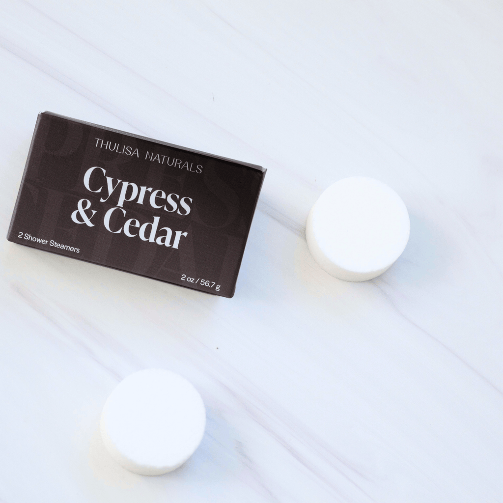 Thulisa Naturals - Made for Men Cypress Cedar Shower Steamer Duo