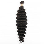 Private Label - Deep Wave Bulk 100% Human Braiding Hair