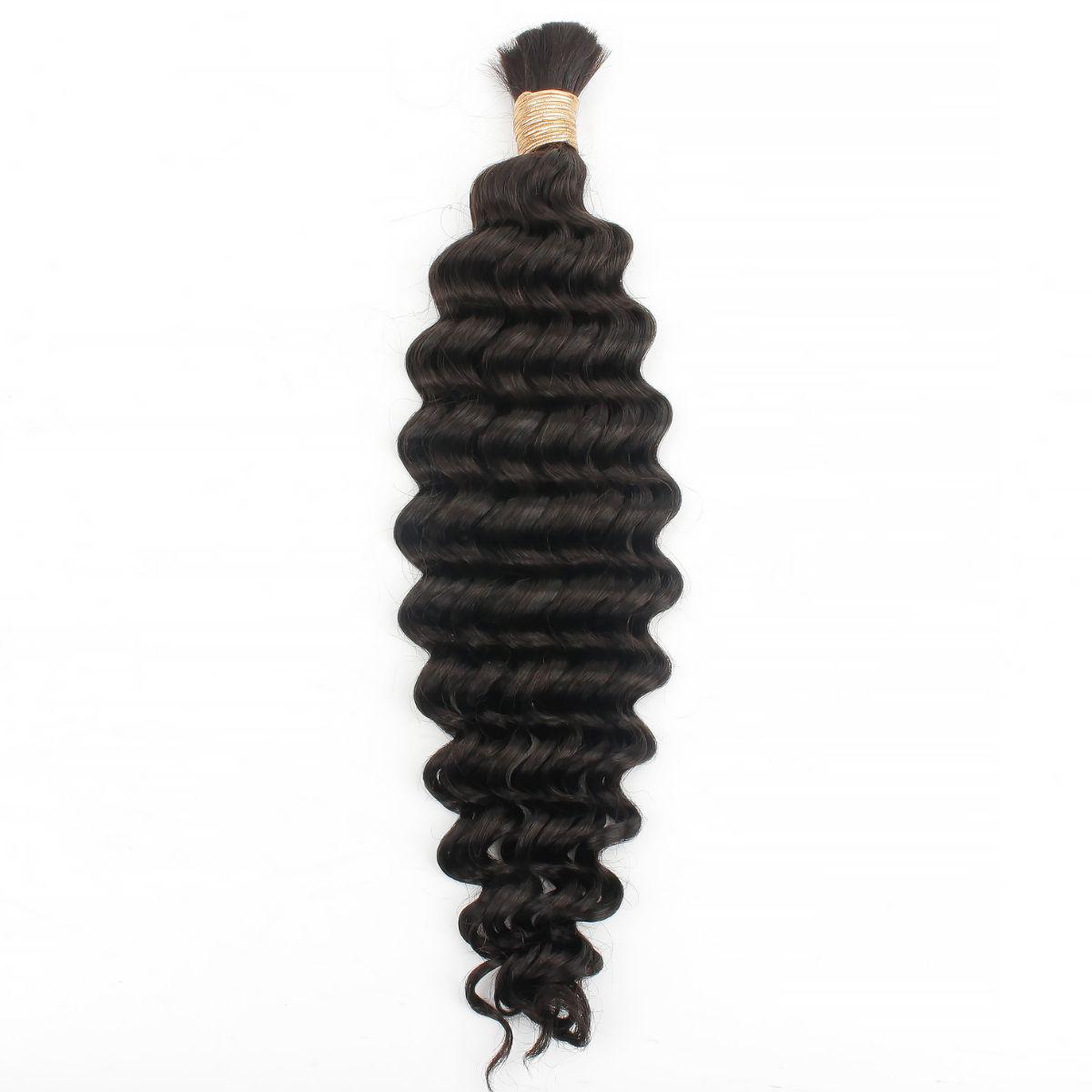 Private Label - Deep Wave Bulk 100% Human Braiding Hair