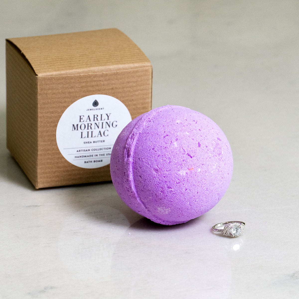 JewelScent - Early Morning Lilac 10oz Jewelry Bath Bomb