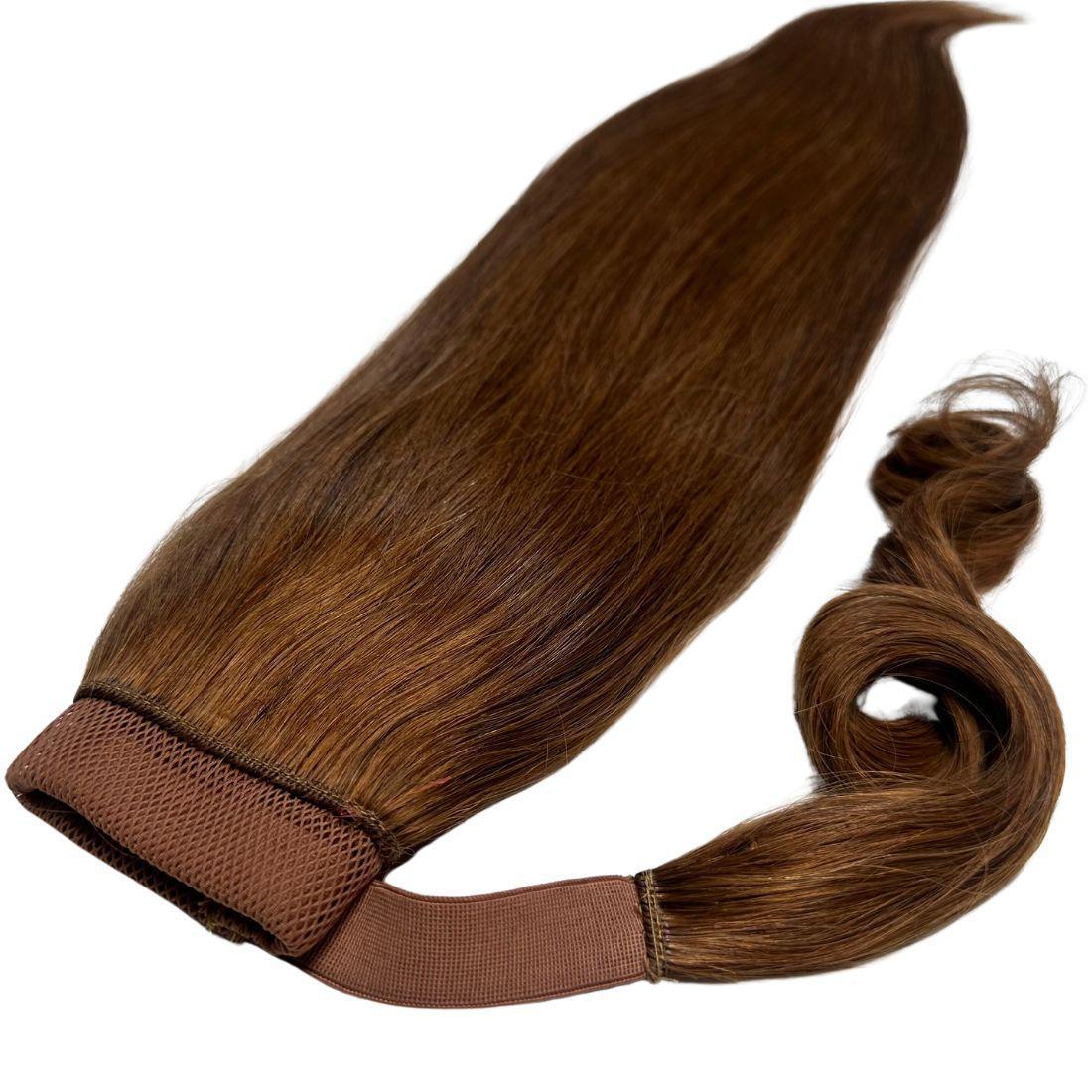 Private Label - Auburn 100% Human Hair Ponytail Extension