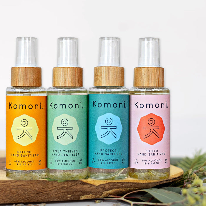 Komoni - 4 Pack Instant Hand Sanitizers