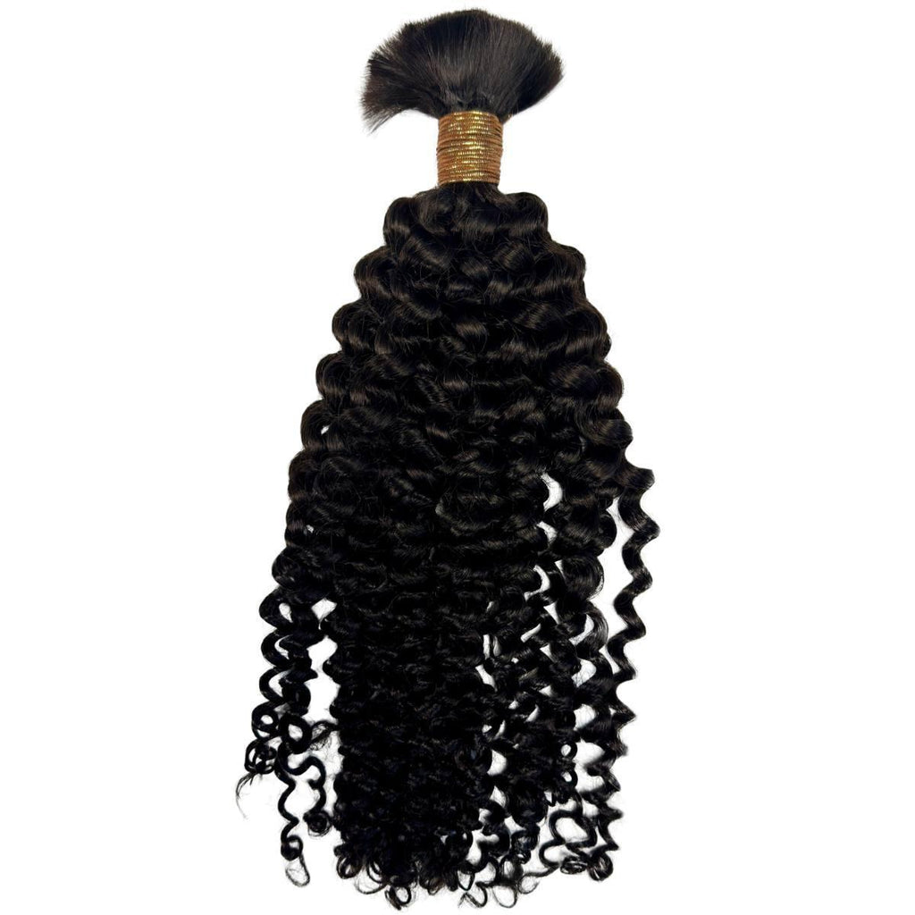 Private Label - Kinky Curly Bulk 100% Human Braiding Hair