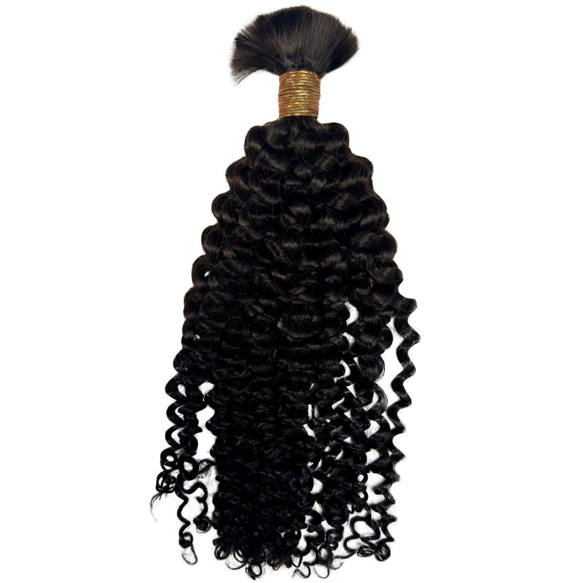 Private Label - Kinky Curly Bulk 100% Human Braiding Hair