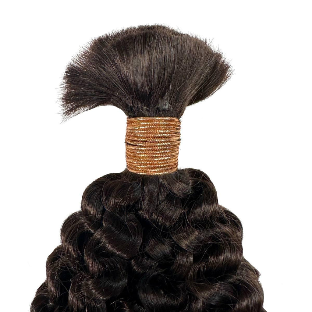 Private Label - Kinky Curly Bulk 100% Human Braiding Hair