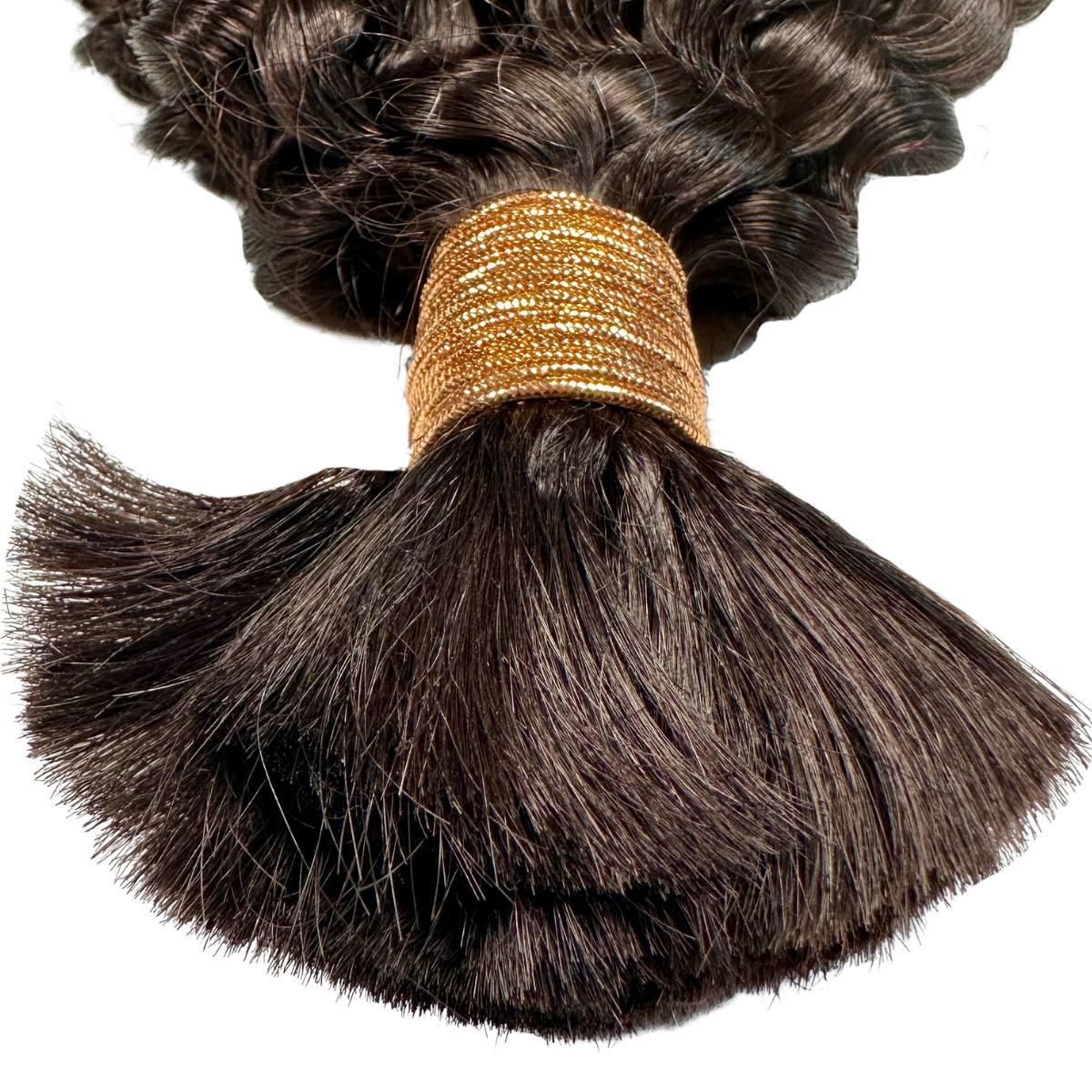 Private Label - Kinky Curly Bulk 100% Human Braiding Hair
