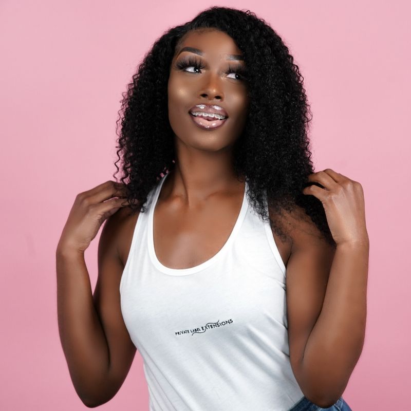 Private Label - Kinky Curly 100% Human Hair Bundles