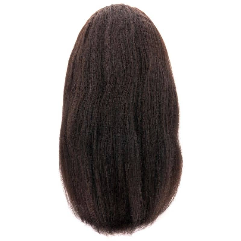 Private Label - Kinky Straight 4x4 Transparent Lace 100% Human Hair Closure Wig