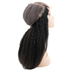 Private Label - Kinky Straight 4x4 Transparent Lace 100% Human Hair Closure Wig