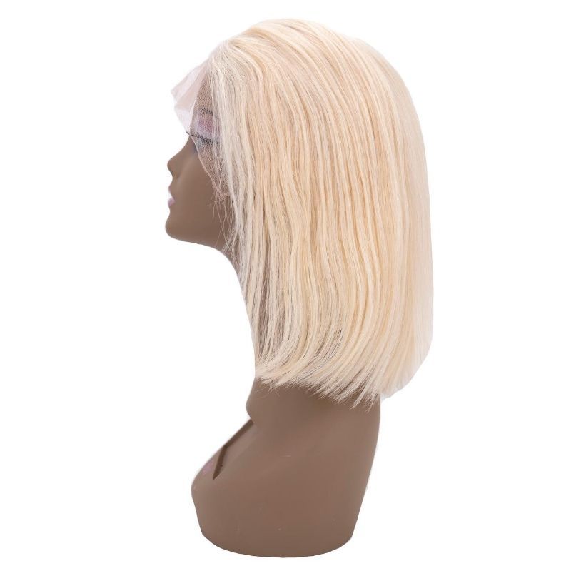Private Label - Blonde Straight 13x4 Transparent Lace 100% Human Hair Bob Wig