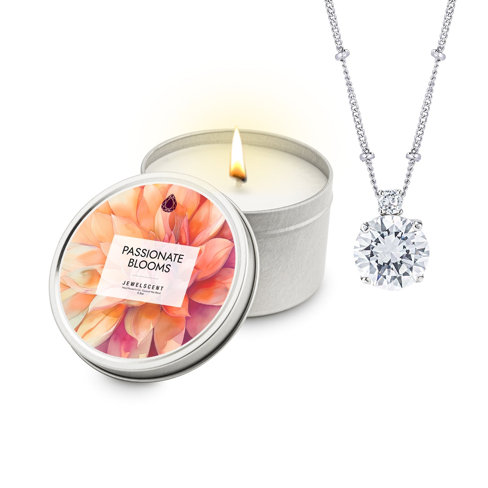 JewelScent - Passionate Blooms 5.5oz Tin Jewelry Candle
