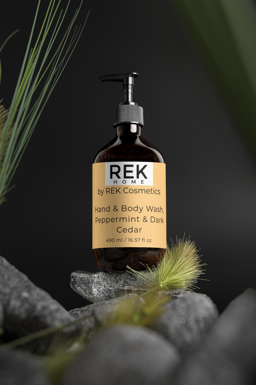 REK Cosmetics - Peppermint & Dark Cedar Hand & Body Wash
