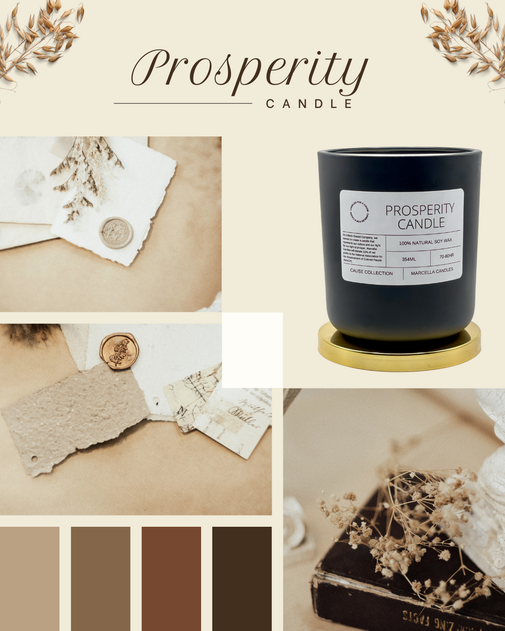 Marcella Candles - Prosperity Awareness Candle