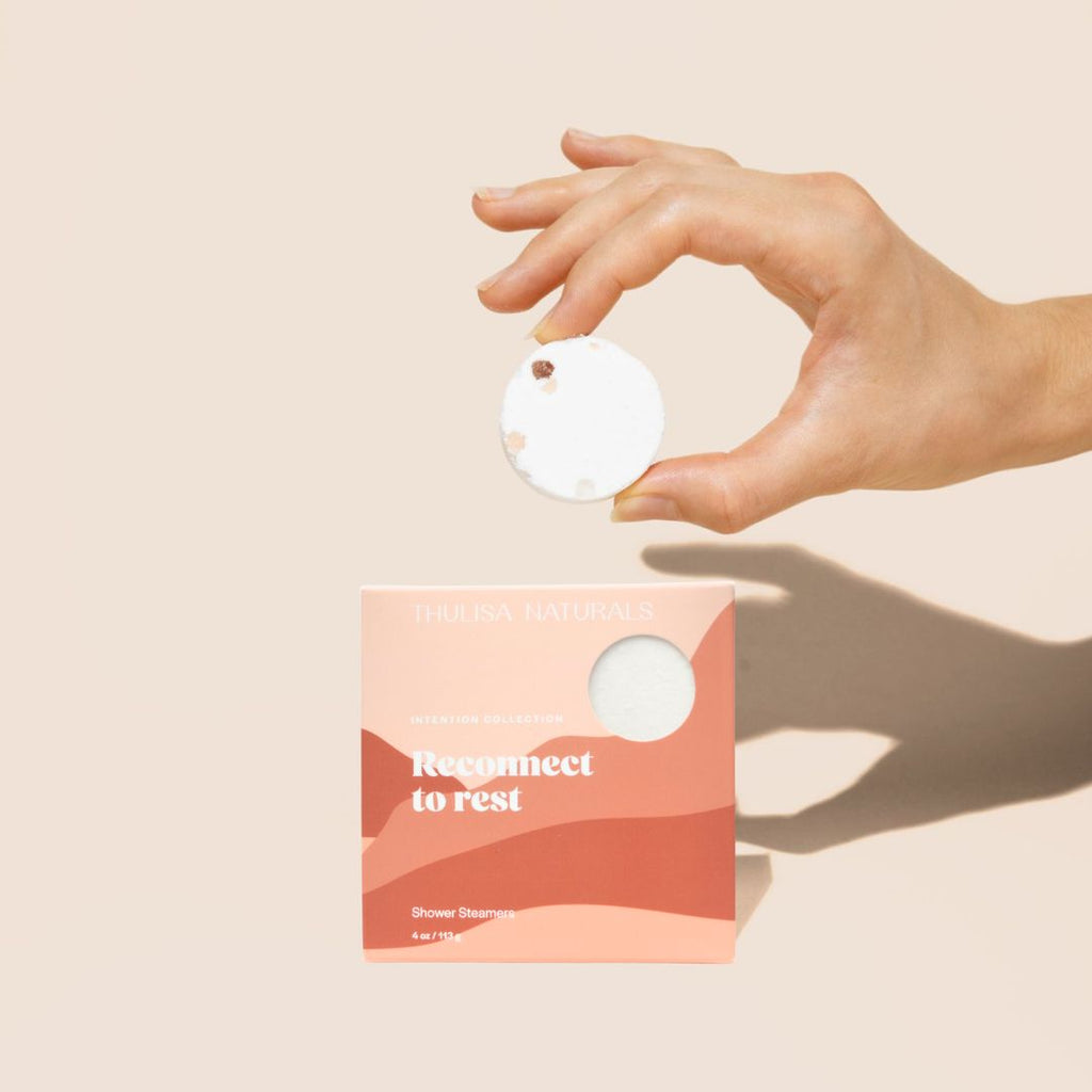 Thulisa Naturals - Patchouli and Lime Intention Shower Steamers - 4 pack