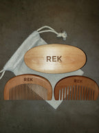 REK Cosmetics - Beard Brush and Comb Kit