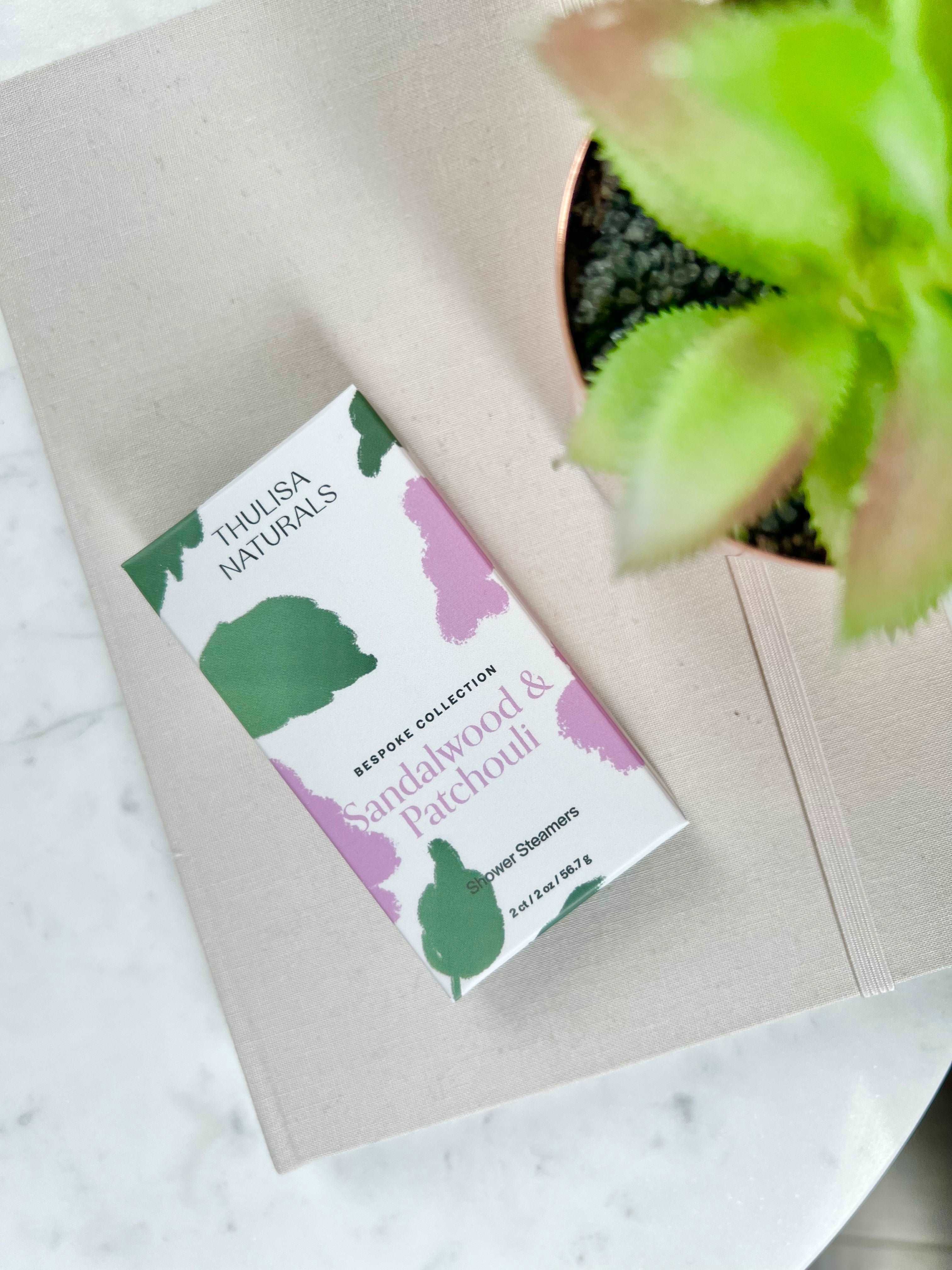 Thulisa Naturals - Sandalwood & Patchouli Shower Steamers -2 Pack