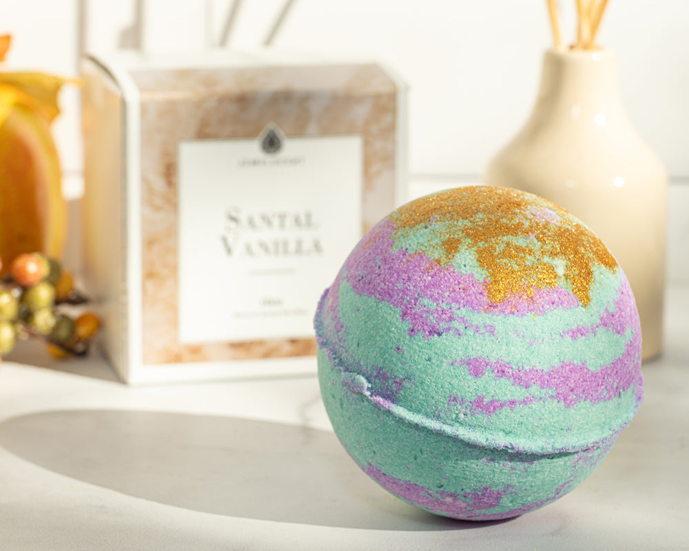 JewelScent - Santal Vanilla 10oz Jewelry Bath Bomb