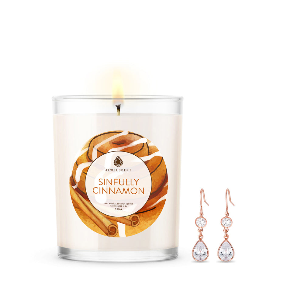 JewelScent - Sinfully Cinnamon 10oz Signature Jewelry Candle