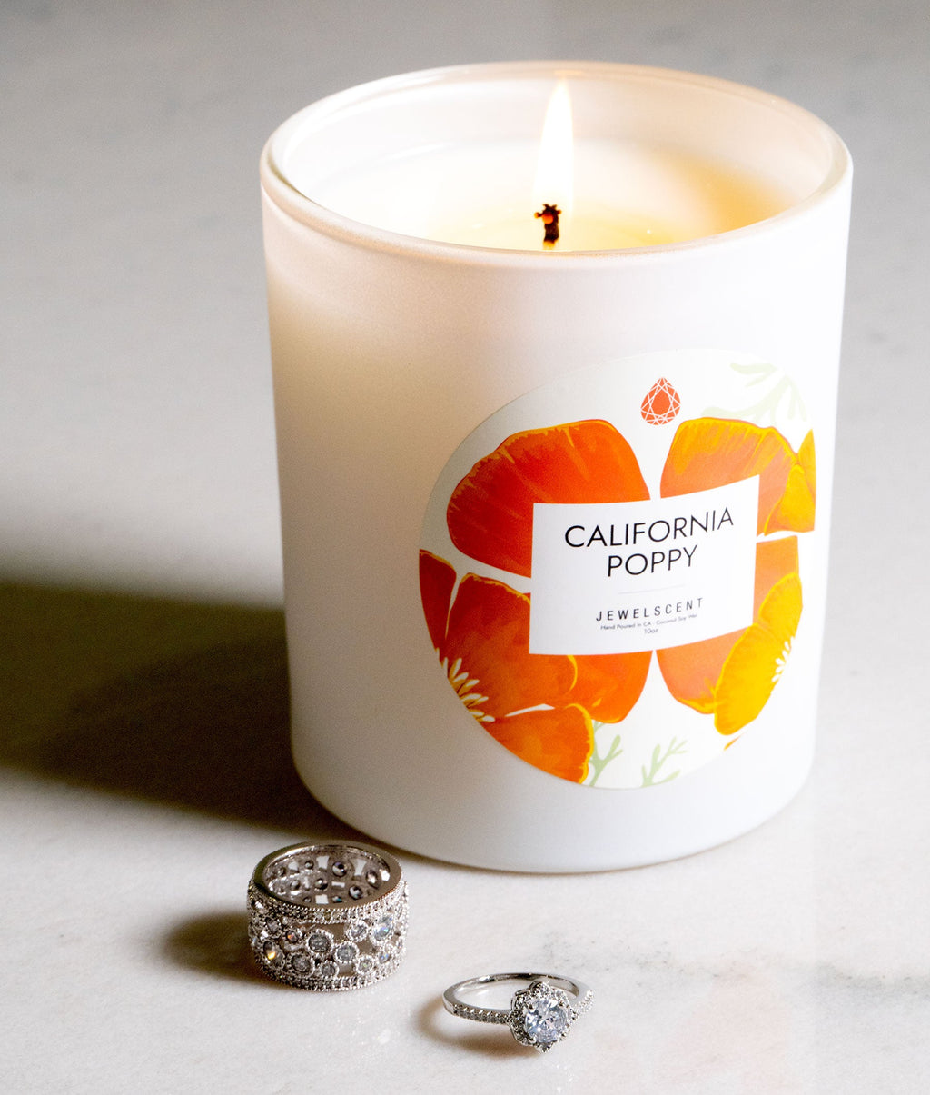 JewelScent - California Poppy 10oz Signature Jewelry Candle