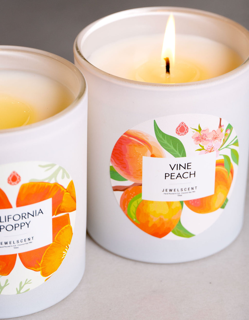 JewelScent - Vine Peach 10oz Signature Jewelry Candle