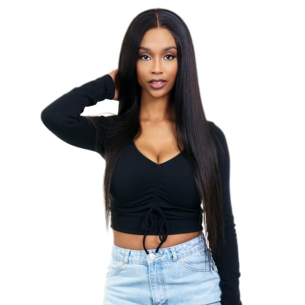 Private Label - Straight 4x4 Transparent Lace 100% Human Hair Closure Wig