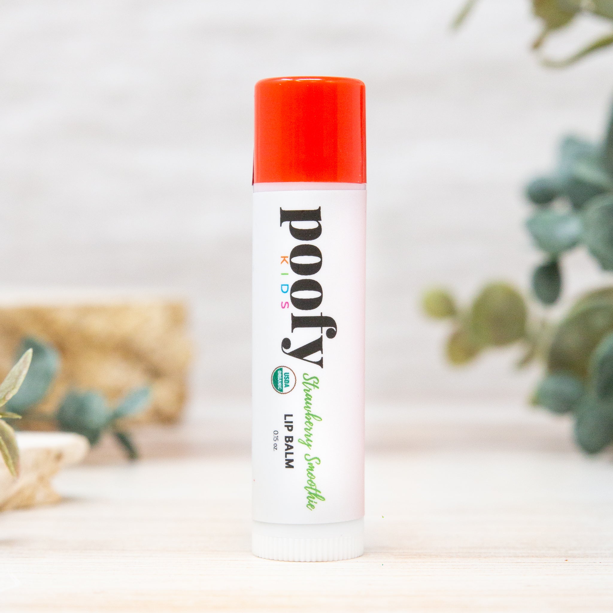 Poofy Organics - Strawberry Smoothie Lip Balm Organic