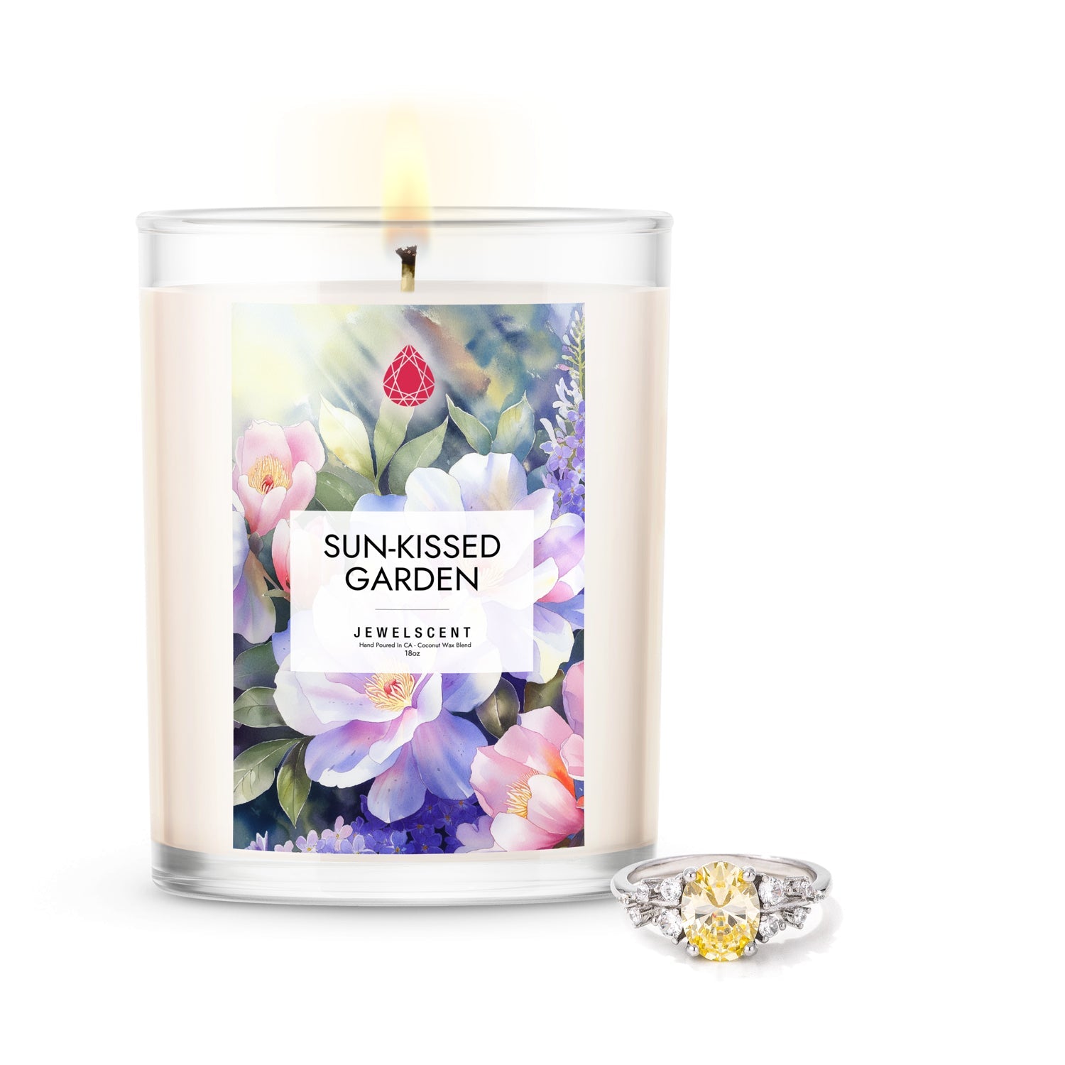 JewelScent - Sun-Kissed Garden 18oz Home Jewelry Candle