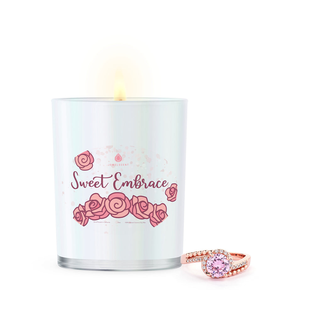 JewelScent - Sweet Embrace Iridescent 10oz Signature Jewelry Candle