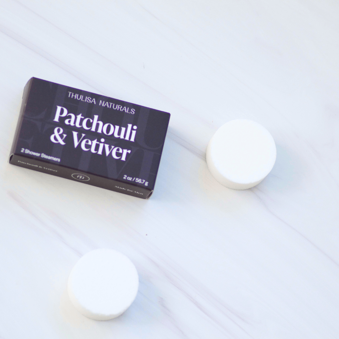 Thulisa Naturals - Made for Men Patchouli Vetiver Shower Steamer Duo