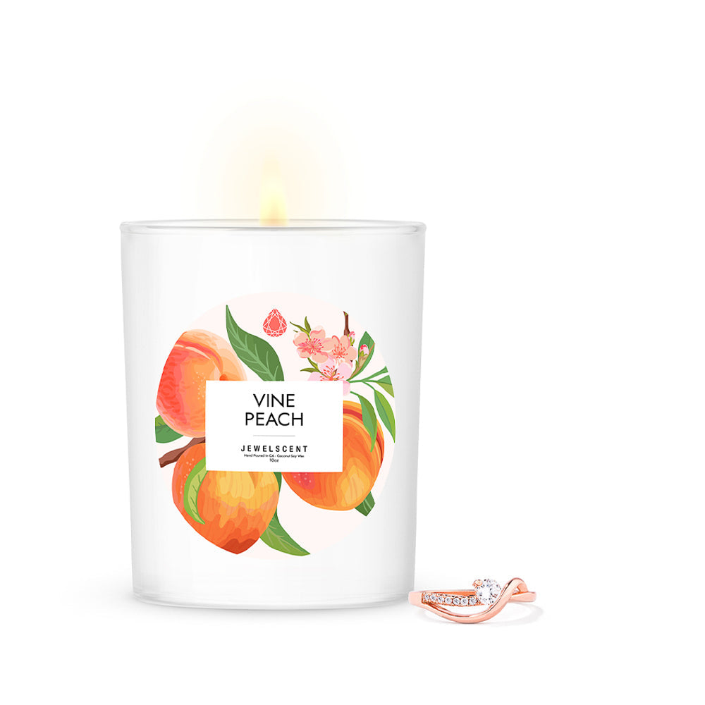 JewelScent - Vine Peach 10oz Signature Jewelry Candle