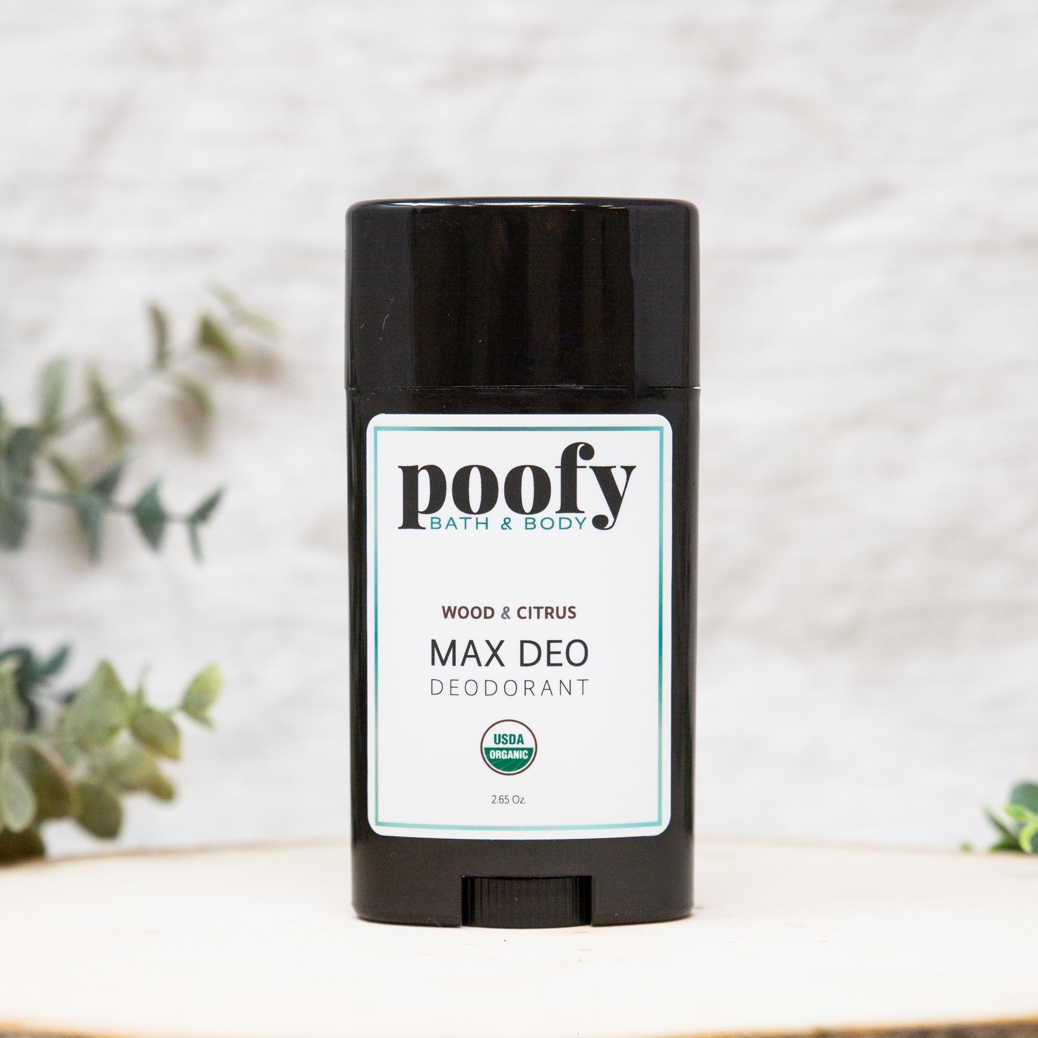 Poofy Organics - MAX DEO Wood & Citrus Deodorant Organic